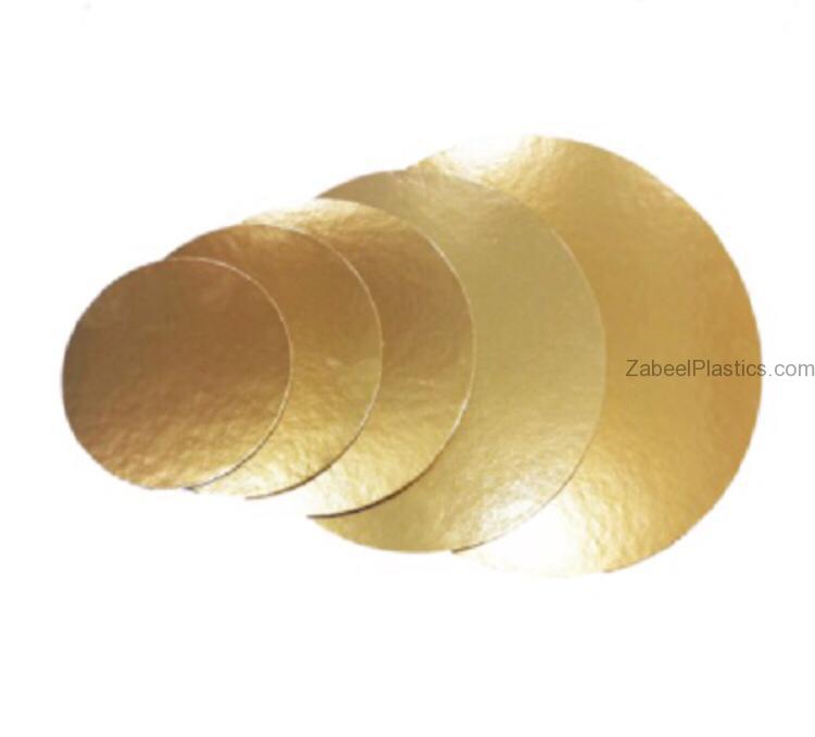 cake board golden round