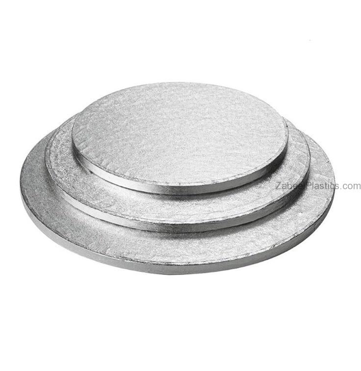cake board silver round
